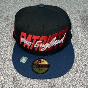 NWT 59Fifty New Era Fitted Hat Cap NEW ENGLAND PATRIOTS 2022 NFL Draft Black